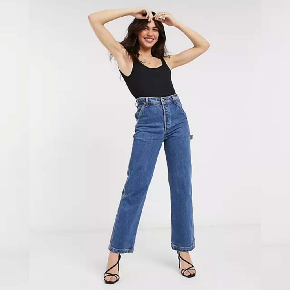 Levi’s Ribcage Straight Ankle Utility Jeans - Picture 2 of 14